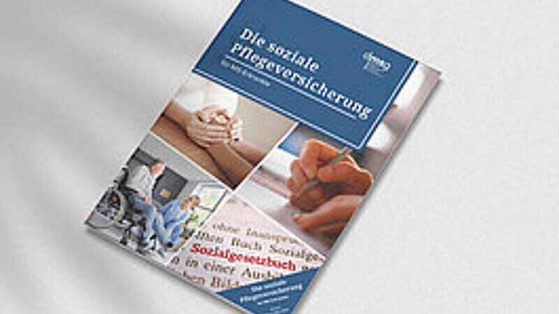 Cover der Broschüre "Die soziale Pflegeversicherung".